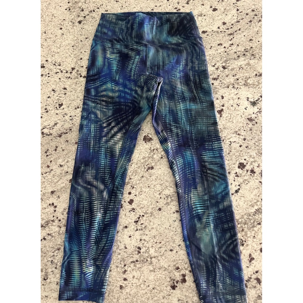 Lululemon Wunder Train HR Tight 25" Shapeshifter Flux Blue Multi 8